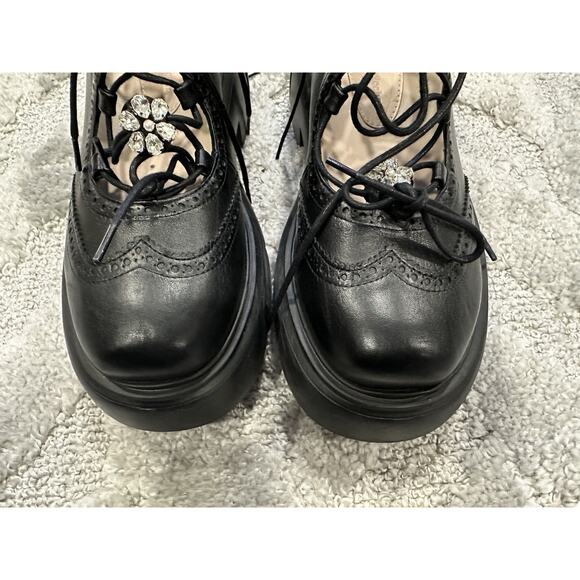 Simone Rocha Platform Ghillie Derby Size 37 NWOB - Picture 4 of 8